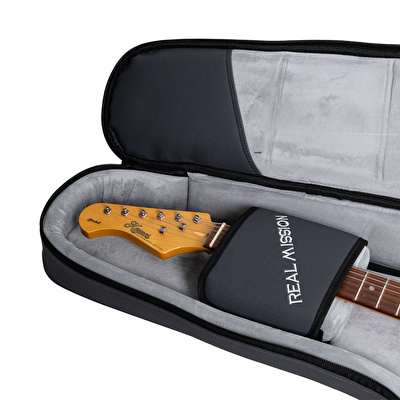 Real Mission CoolVox-E-A Special Gray Elektro Gitar Taşıma Çantası